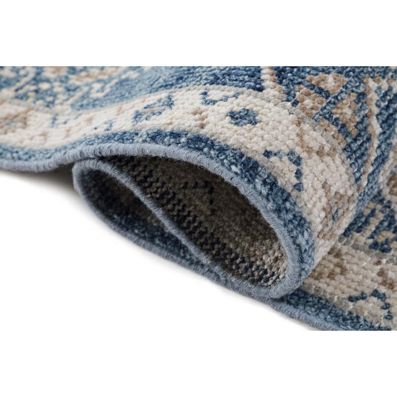 Terra by Obeetee Tuscany Morrisa Blue Rug
