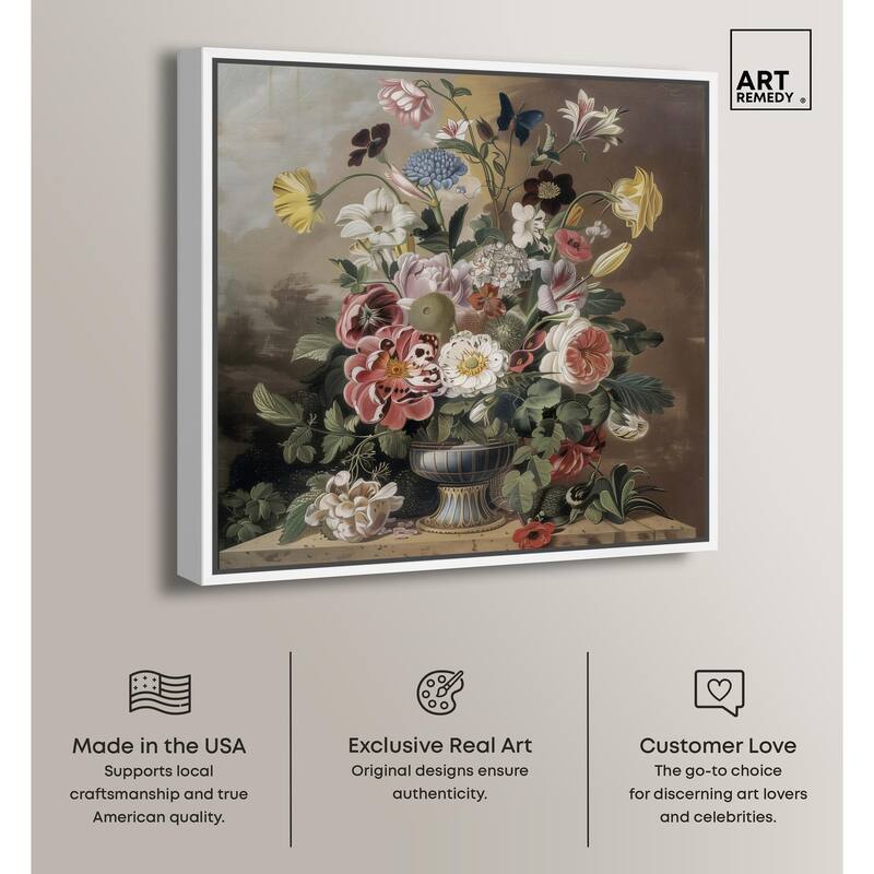 Classical Dream Vase Canvas by Art Remedy