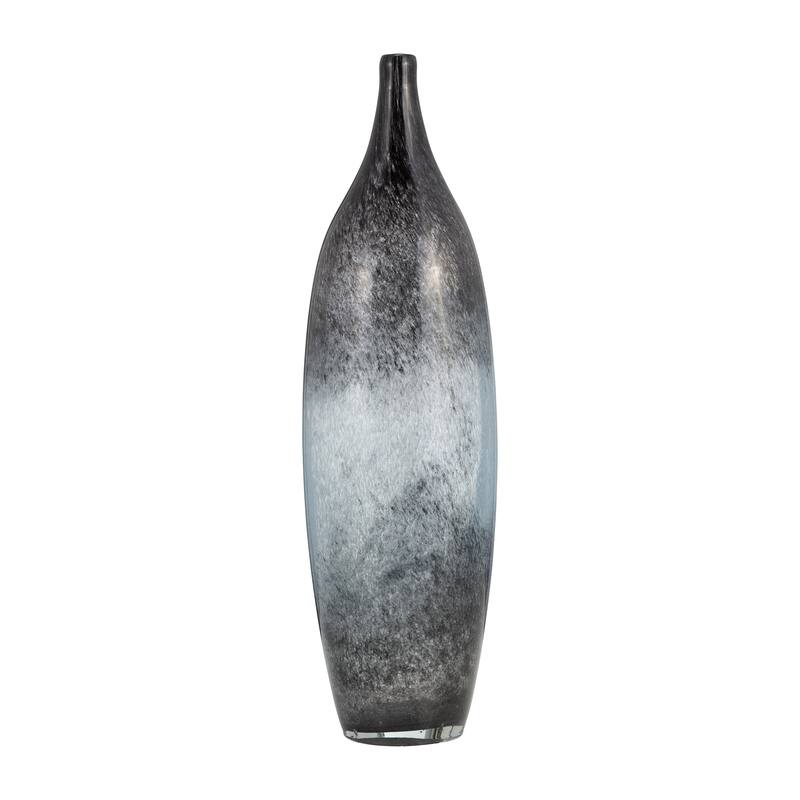 Sagebrook Home Artistic Glass Blue Ombre Abstract Vase