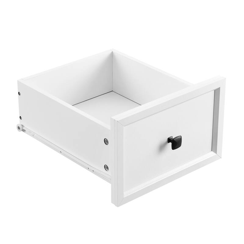 Modern Wood Dresser with 6 Drawer and Metal Slide Rails