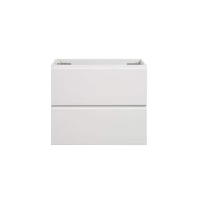 (Base Only) Wall Mount Bathroom Vanity Base with 2 Drawers