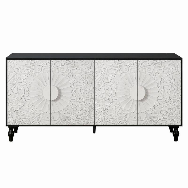 62.99''W Modern Sideboard Storage Cabinet with 4-Door
