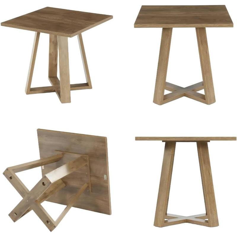 31.5" Square Dining Table for 2-4, Small Kitchen Dinner Table for Apartment - 31.5" W x 31.5" D x 29.53" H