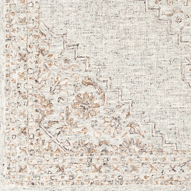 Pihu Handmade Traditional Medallion Wool Blend Area Rug