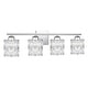 preview thumbnail 1 of 5, Gibson 4-Light Polished Chrome Vanity Light