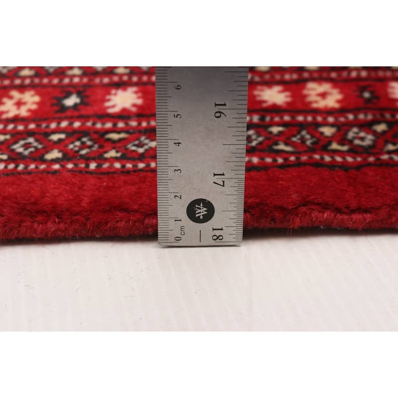 Finest Peshawar Bokhara Red Rug 10'10" x 14'7" - 10'10 x 14'7