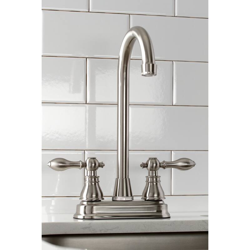 Kingston Brass American Classic 4 in. Centerset High-Arc Bar Faucet