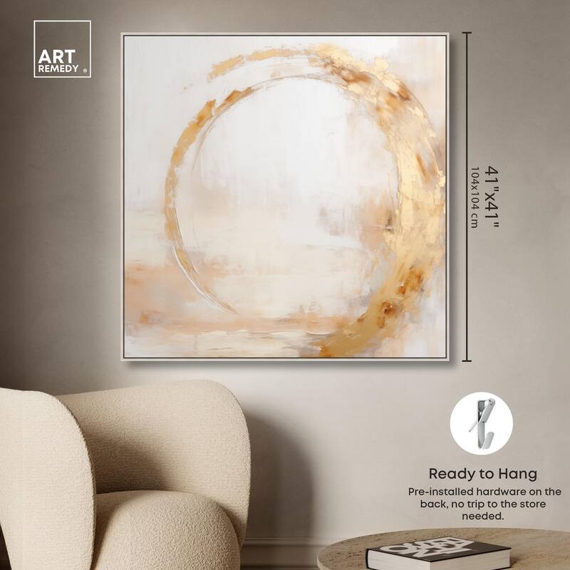 Golden Orb II Canvas by Art Remedy