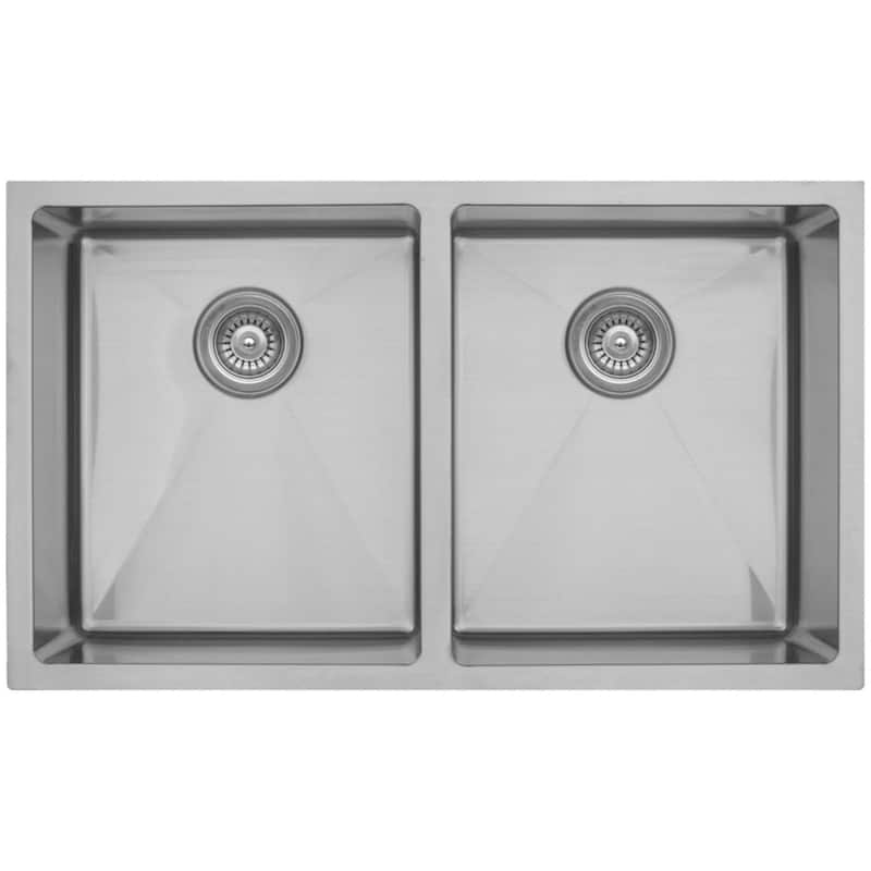 Karran USA EL-76-PK1 Elite 32" Undermount Double Basin Stainless Steel - Stainless Steel