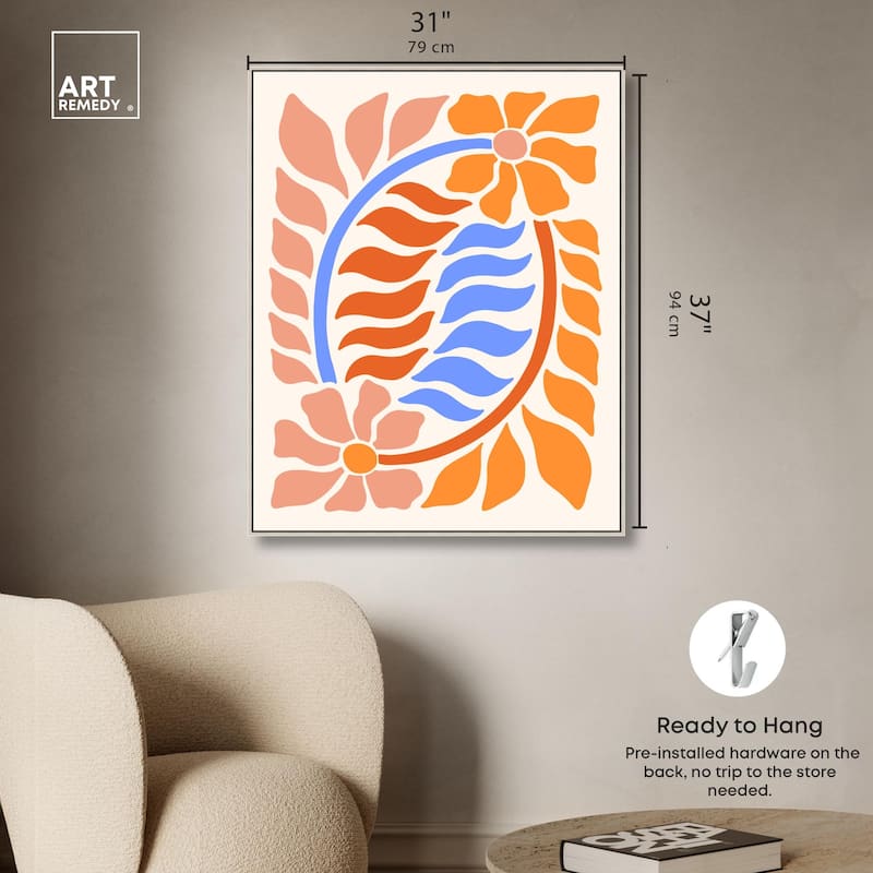Floral Vine II Canvas by Art Remedy