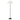 Renwil Petrus 62.5" Tall Matte Black Floor Lamp with Tapered Linen Shade