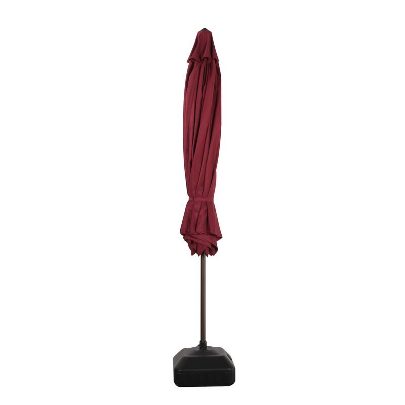 Outdoor 11’ Patio Umbrella with Crank, Base Included