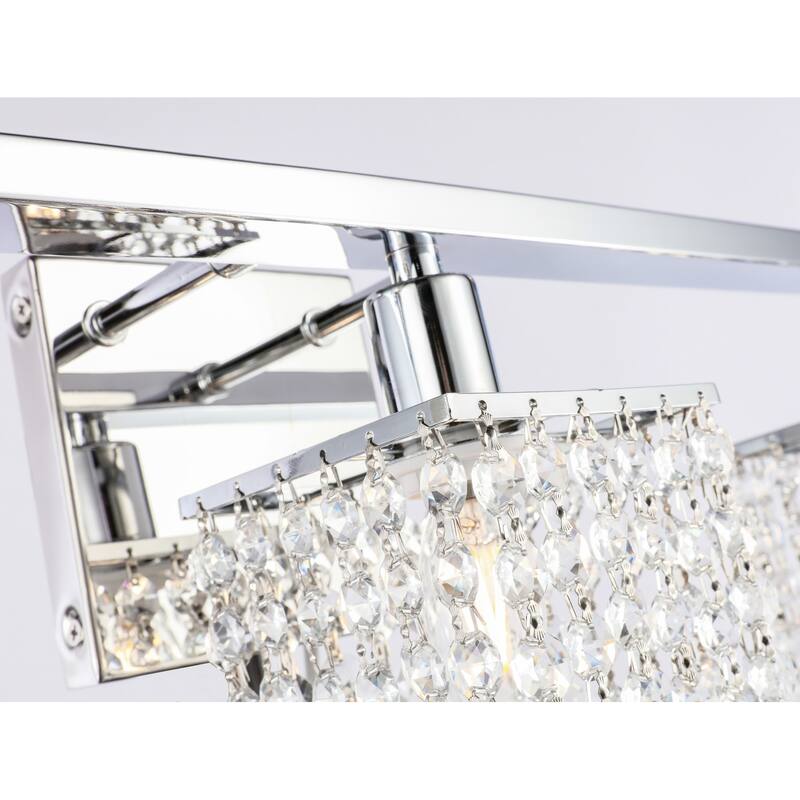 Olivia 5-Light Clear Crystals Wall Sconce