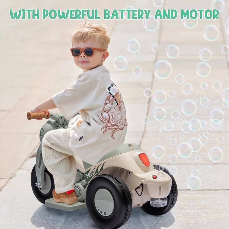 Kids Electric Motorcycle with Bubble Function
