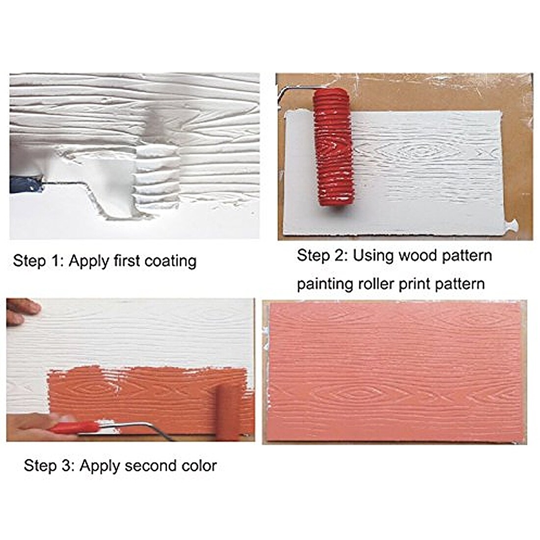 Shop Painting Roller W Handle 6 Wood Pattern Grain Knurling Tool