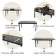 preview thumbnail 9 of 25, MAISON ARTS Outdoor Patio Dining Set, 6/8 Metal Stackable Chairs and 1 Rectangular Expandable Table