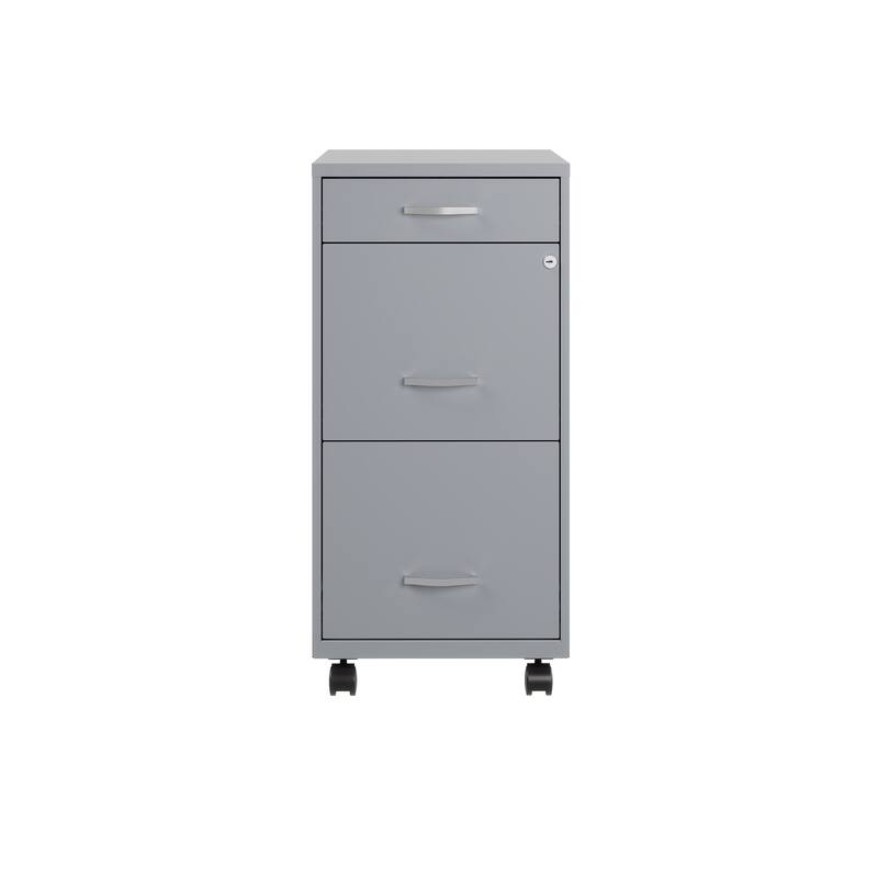 Space Solutions 18" Deep 3 Drawer Metal File Cabinet