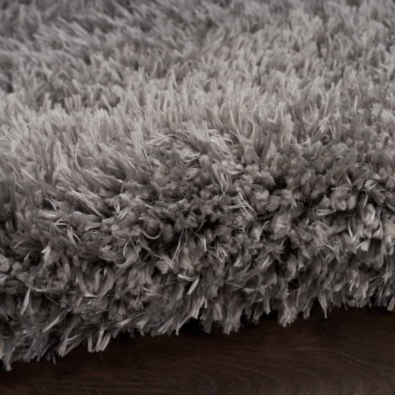 Nourison Lush Shag Contemporary Solid Shag Area Rug