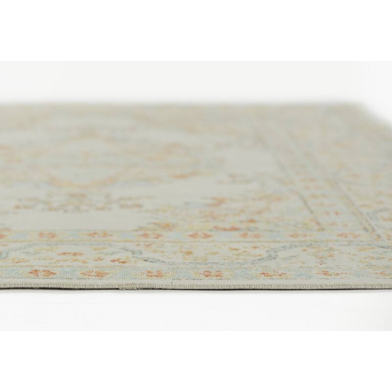 ECARPETGALLERY Machine Woven Esme Ivory Area Rug