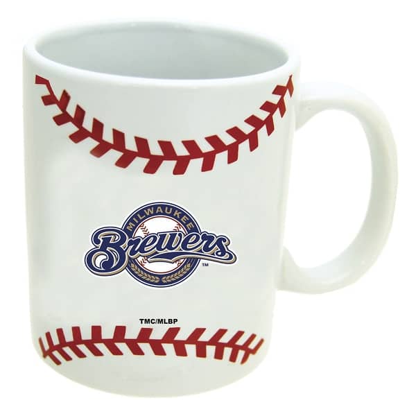 Milwaukee Brewers 15oz Baseball Coffee Mug - Bed Bath & Beyond - 35351735