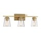 preview thumbnail 12 of 12, Savoy House Calhoun 3-Light Bathroom Vanity Light with Clear Glass (24" W x 9" H)