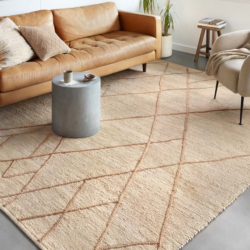 Alexander Home Daniela Modern Jute Hand Woven Area Rug