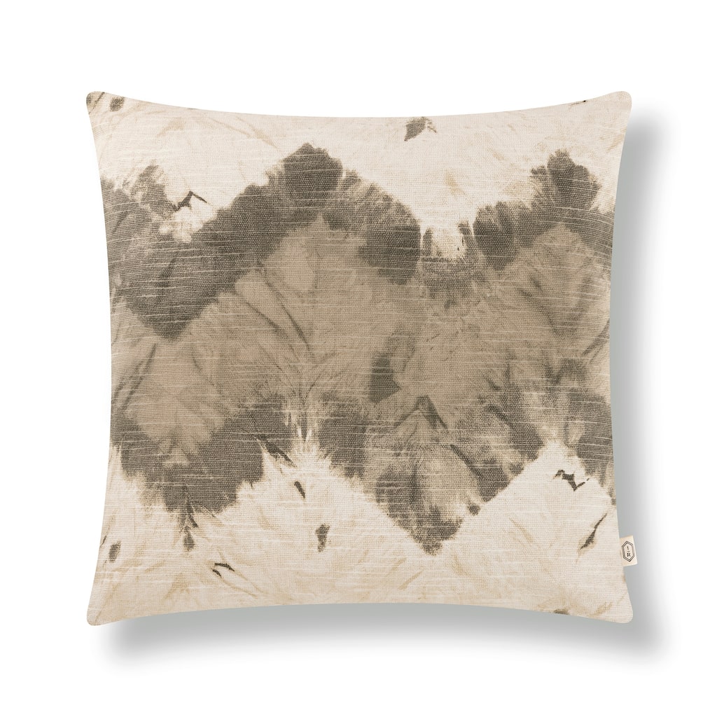 Indigo Road by Egypt Sherrod Kanoko Shibori Chevron Cotton 1-Piece Decorative Pillow