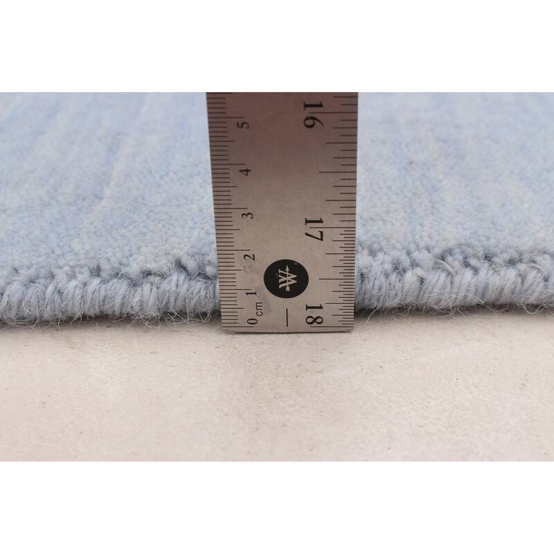 ECARPETGALLERY Hand Loomed Kashkuli Gabbeh Light Blue Wool Rug - 8'1 x 9'10