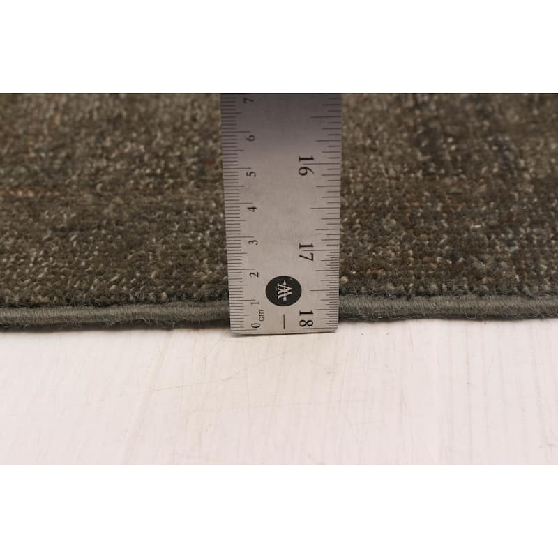 ECARPETGALLERY Hand-knotted Vibrance Grey Wool Rug - 7'11 x 9'7