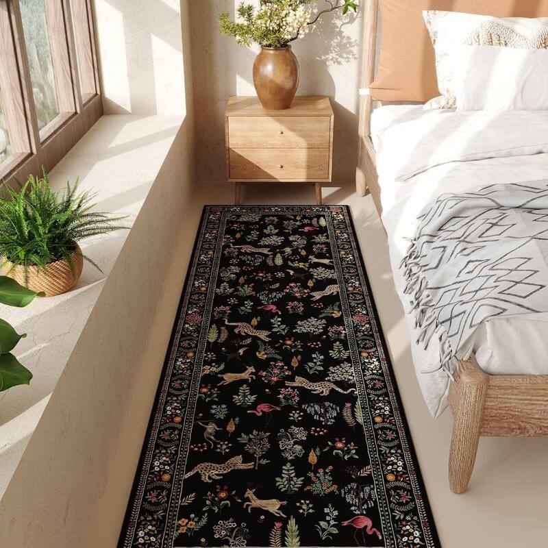 Kitchen Runner Rug Non Slip 2'x10' Long Washable Rugs - 120"L x 24"W