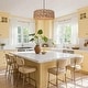preview thumbnail 2 of 11, 5-Light Rattan Drum Chandelier Coastal Island Pendant Light for Dining Room - 26" W x 9.8" H