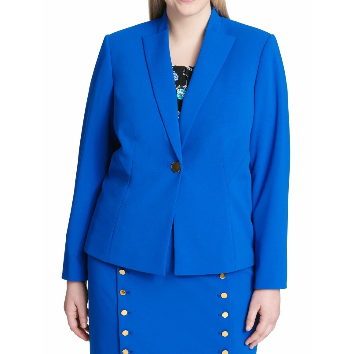 calvin klein bright blue suit