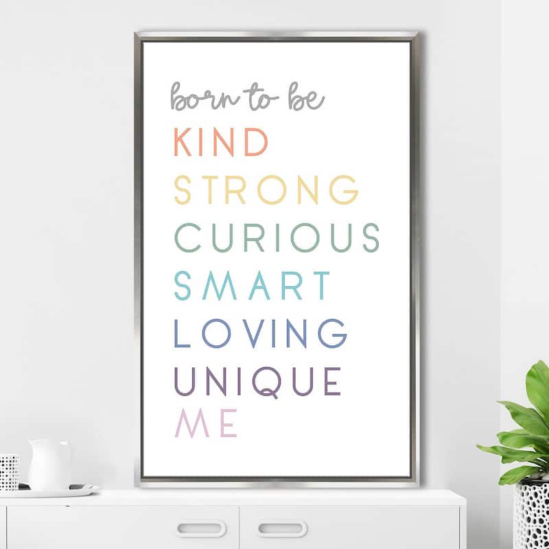 "Born To Be Me" Print on Floating Canvas