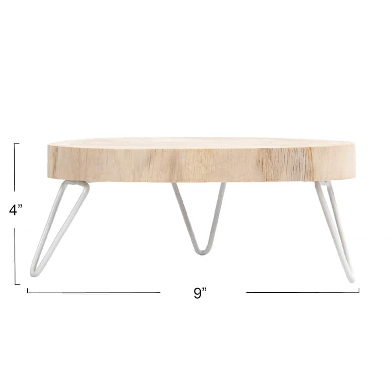 Decorative Paulownia Wood Pedestal