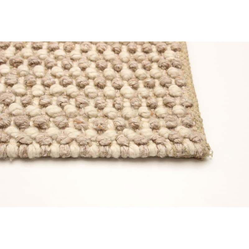 ECARPETGALLERY Braid weave Sienna Tan Wool Rug - 5'0 x 8'0