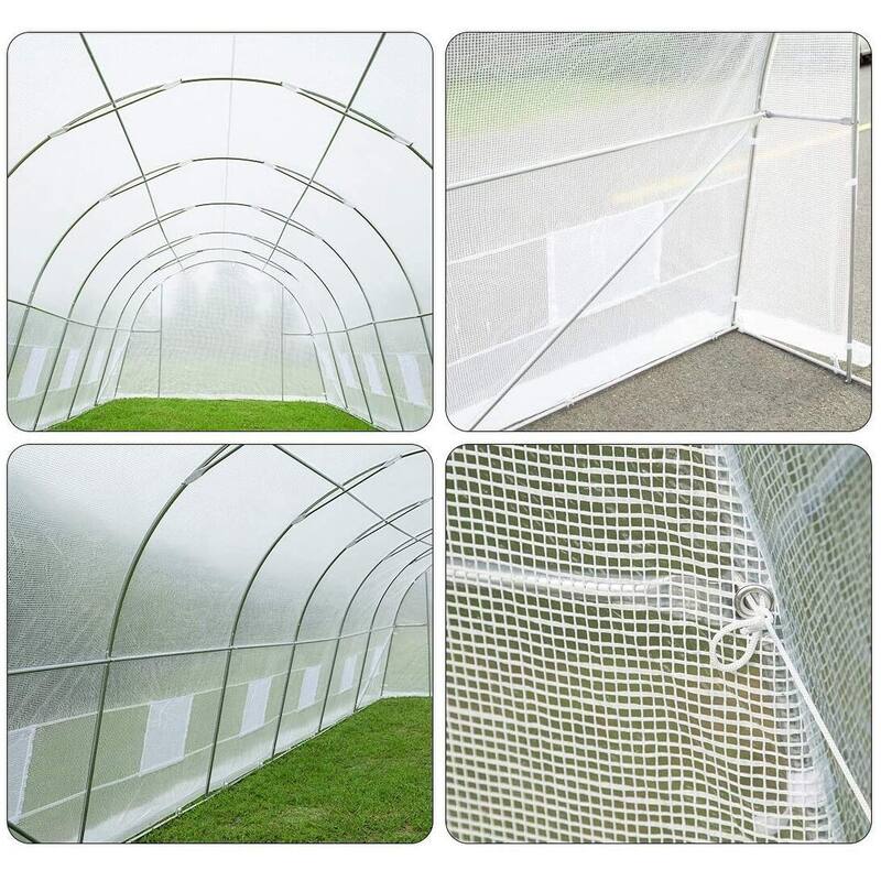 EROMMY Large Gardening Tent with Durable Greenhouse Plastic Sheeting, Ideal Choice for Farms and Agriculture