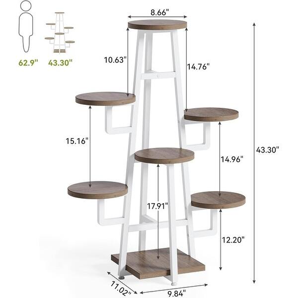 7 Tier Plant Stand Indoor Tall Plant Shelf Corner Plant Pots - Bed Bath &  Beyond - 42768956
