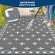 preview thumbnail 20 of 43, Garvee Cross Pattern Waterproof Reversible Outdoor Patio Rug