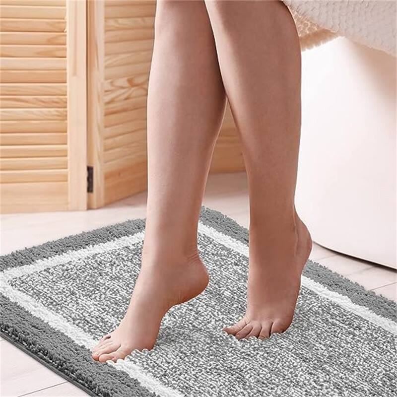 Bath mats for Bathroom Non Slip - A-light Grey - 32" x 20"