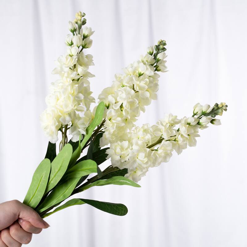 Silk Decorative Artificial Violet(Pack of 1 Branch)