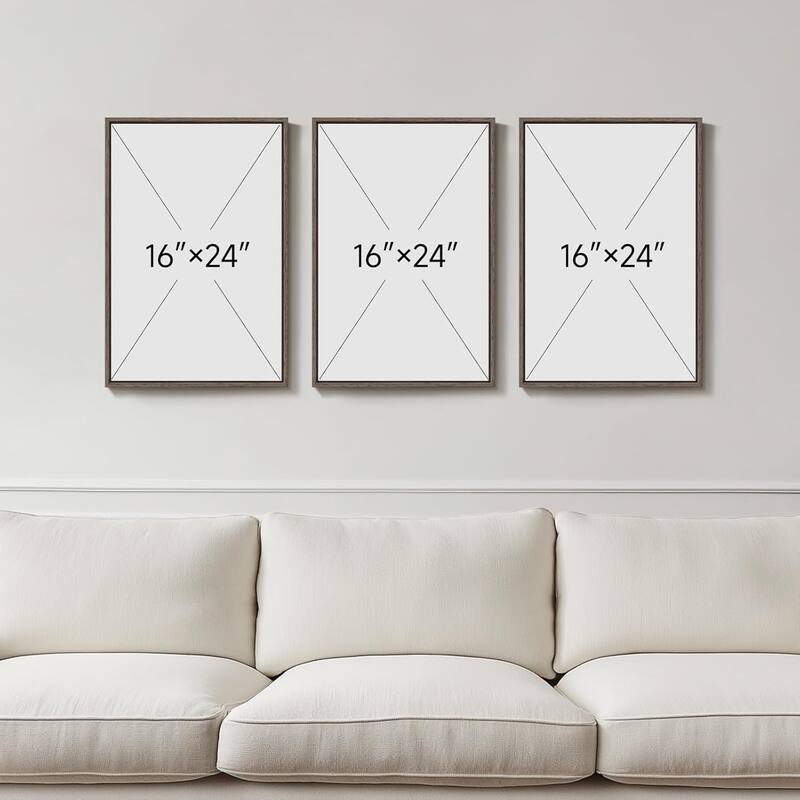 3 Piece Bohemian Leaf Sun Pot Canvas Artwork