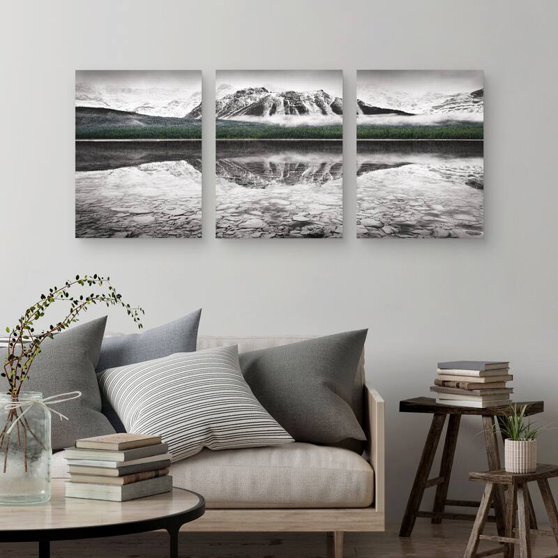 Waterfowl Lake Panel I & III with Color by Suzanne Allard Canvas Art Prints