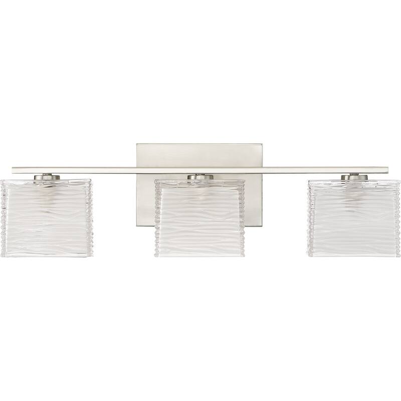 Quoizel Westcap 3-Light 7" Bathroom Vanity Light - Brushed Nickel