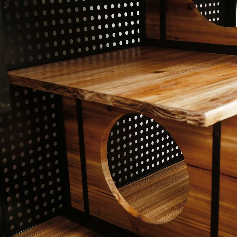 Storage Cabinet with Tempered Glass