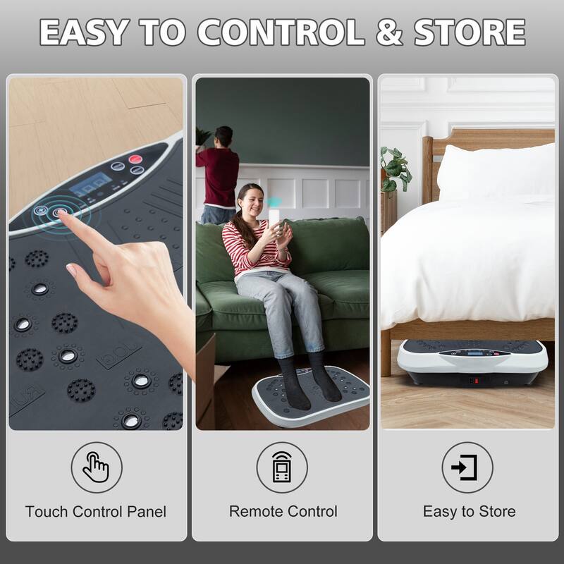 Under Desk Vibration Plate,Home Fitness Equipment,Fitness Platform，Whole Body Workout，Weight Loss & Toning