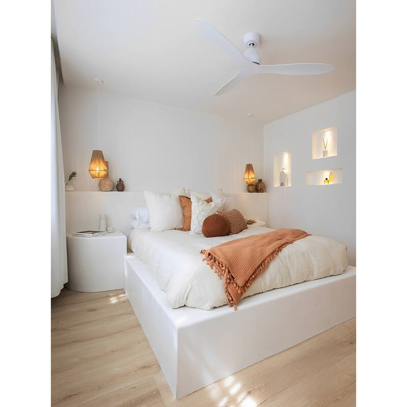 Lucci Air Whitehaven 56" Smart WiFi Controlled In&Outdoor Ceiling Fan