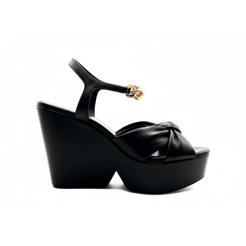 Clergerie Deary Leather Platform Heel