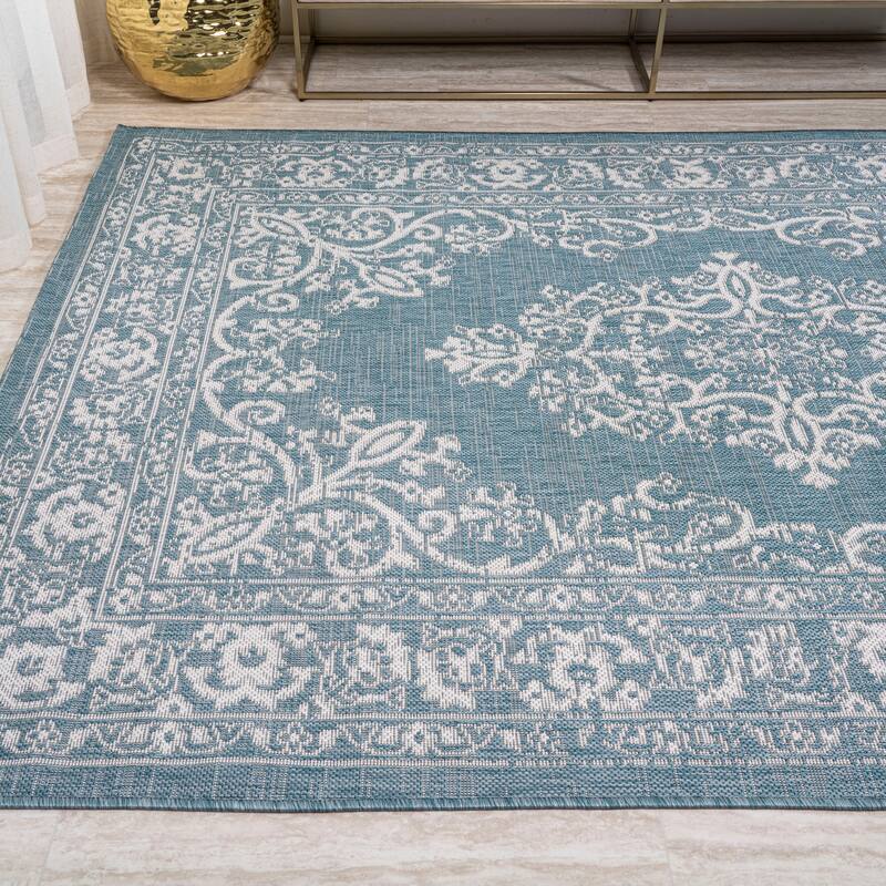 JONATHAN Y Tuscany Filigree Indoor/Outdoor Area Rug