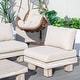 preview thumbnail 30 of 29, Outdoor Aluminum Conversation Sofa Set with Sponge-filled Cushion