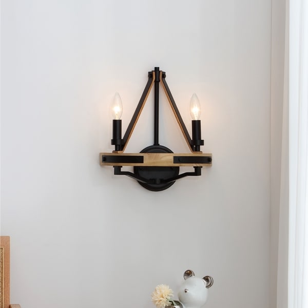 Brown and black sconce top